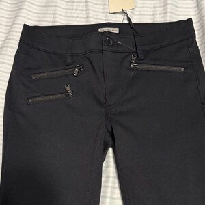 Calvin Klein Jeans Black Zipper Accent Pants